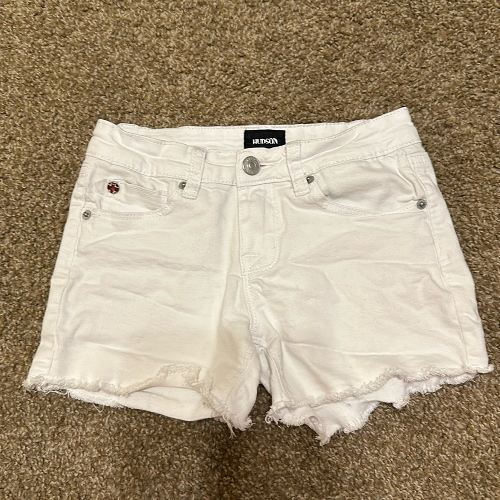 Hudson Cut-Off Shorts White size 12